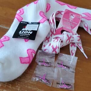 NWT pink ribbon 6 piece lot